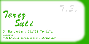 terez suli business card